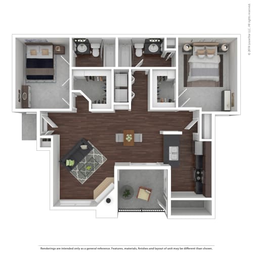 Floor Plan  B2 Floor Plan at Infinity on the Mark, Dallas, Texas